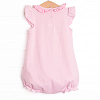 Wild Ones Applique Ruffle Bubble, Pink