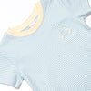 Course Cruisin' Pima Embroidered Short Set, Yellow and Mint Stripe