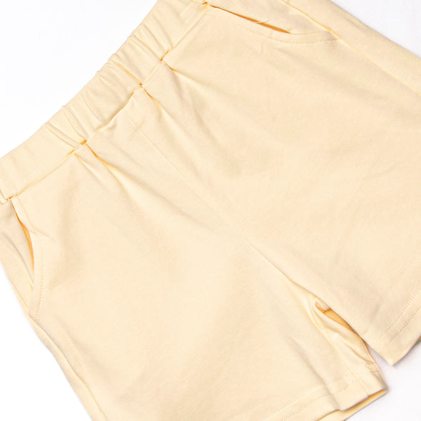 Course Cruisin' Pima Embroidered Short Set, Yellow and Mint Stripe
