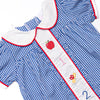 A+ Addition Embroidered Dress, Blue
