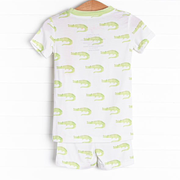 Dundee Dreams Bamboo Pajama Short Set, Green