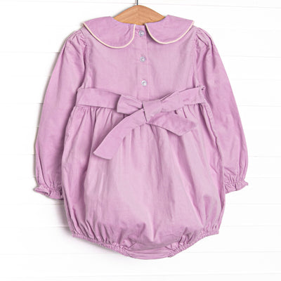 Petunia Purple Petals Applique Bubble, Purple