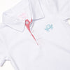 Blue Crab Embroidered Short Set, Red