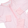 Sleepy Stripes Bamboo Zippy Pajama, Pink