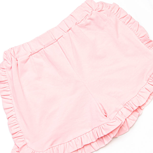 Strawberry Bundles Ruffle Short Set, Pink