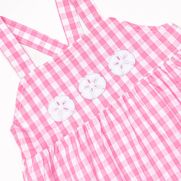 Washed Ashore Applique Dress, Pink