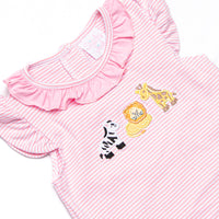 Wild Ones Applique Ruffle Bubble, Pink