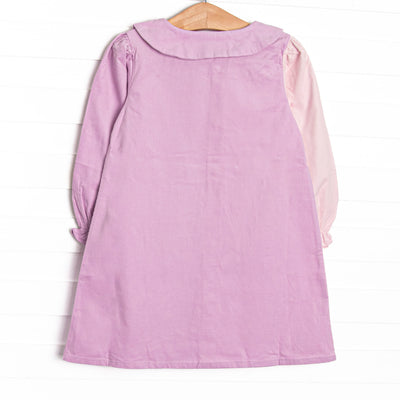 Petunia Pastels Long Sleeve Dress, Purple