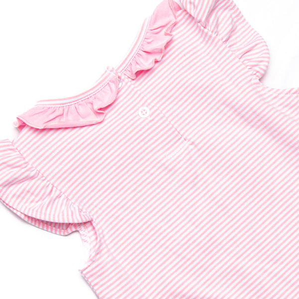Wild Ones Applique Ruffle Bubble, Pink