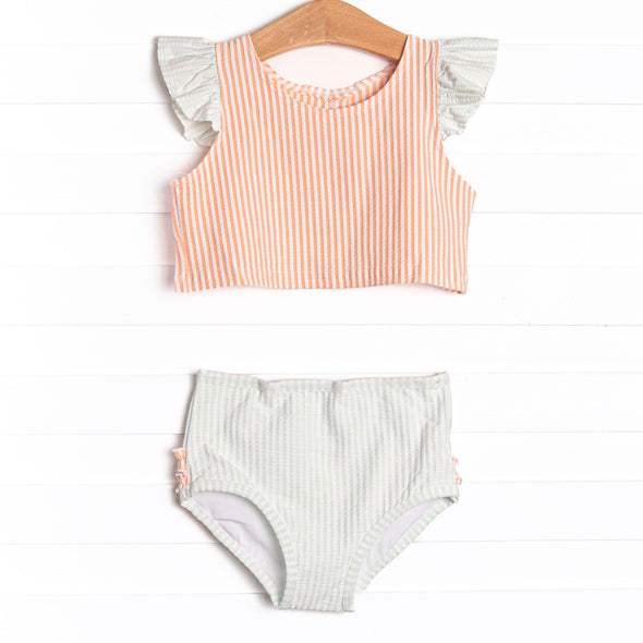 Coastal Coral Tankini, Blue