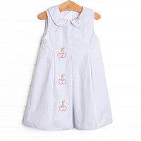 Berry Belle Embroidered Dress, Blue