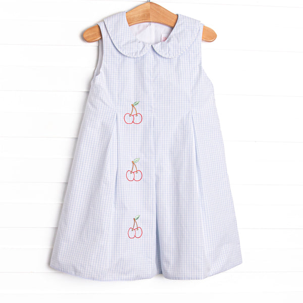 Berry Belle Embroidered Dress, Blue