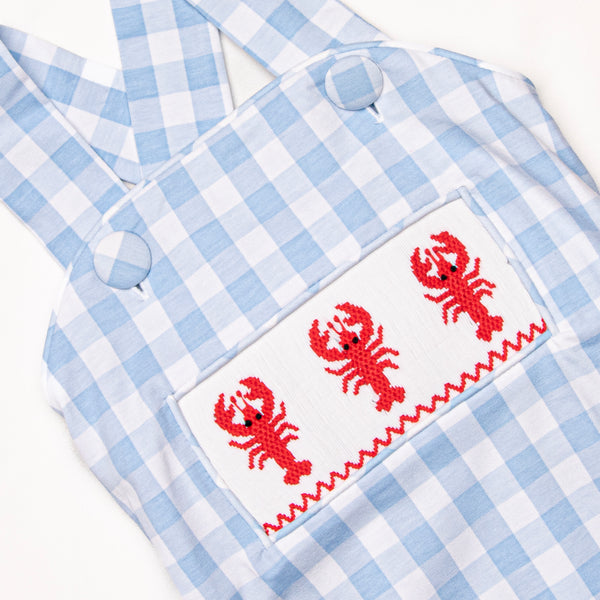 Off Land Lobster Smocked Bubble, Blue