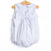 Berry Belle Embroidered Bubble, Blue