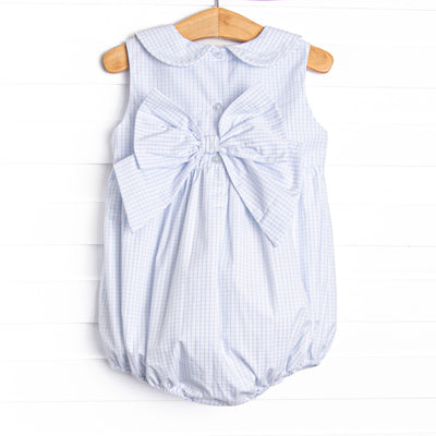 Berry Belle Embroidered Bubble, Blue