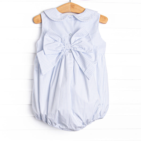 Berry Belle Embroidered Bubble, Blue