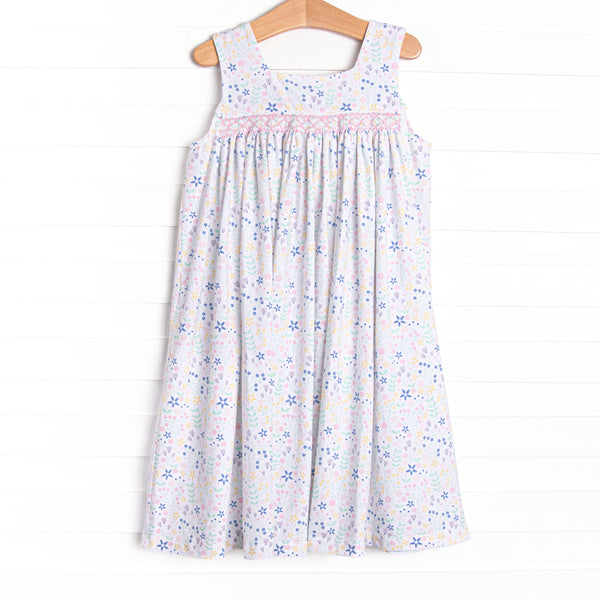 Sprout Up Spring Smocked Dress, Green