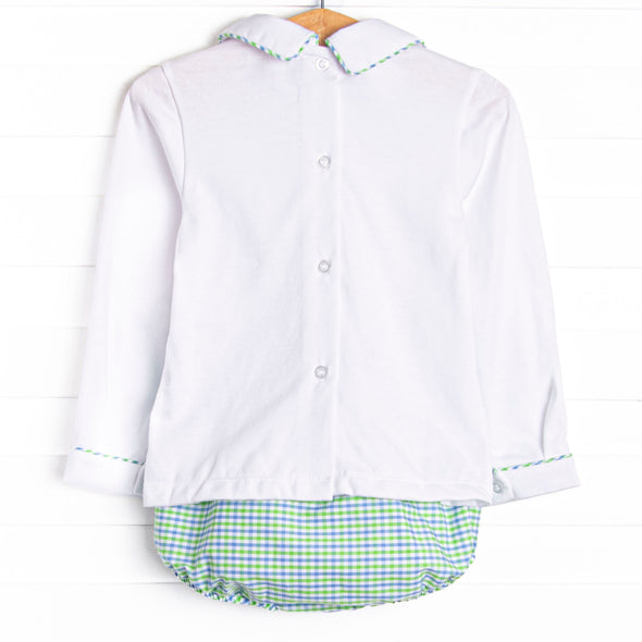 Perfectly Plaid Diaper Set, Green