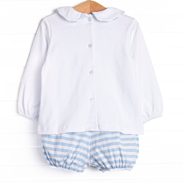 Mouse Memories Long Sleeve Bloomer Set, Blue