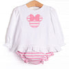 Mouse Memories Long Sleeve Diaper Set, Pink