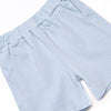 Playtime Pal Pima Embroidered Short Set, Light Blue Stripe