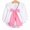 Mouse Memories Long Sleeve Diaper Set, Pink