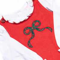 Christmas Cheer Applique Jumper Set, Red