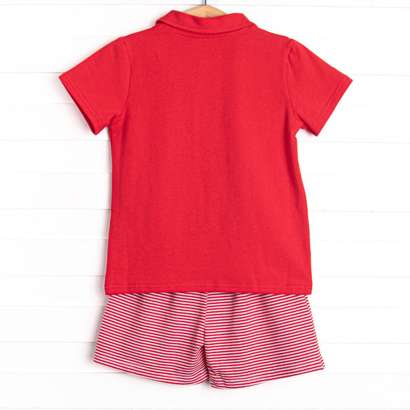 Levi Short Set, Red