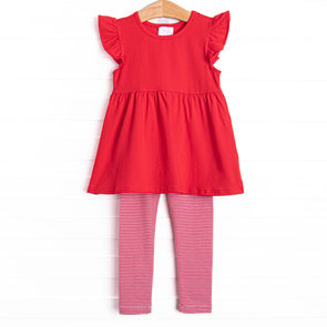 Calla Legging Set, Red
