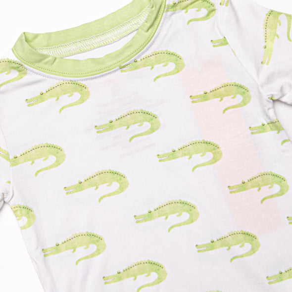 Dundee Dreams Bamboo Pajama Short Set, Green