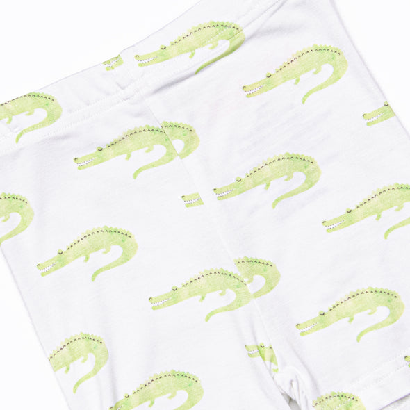 Dundee Dreams Bamboo Pajama Short Set, Green
