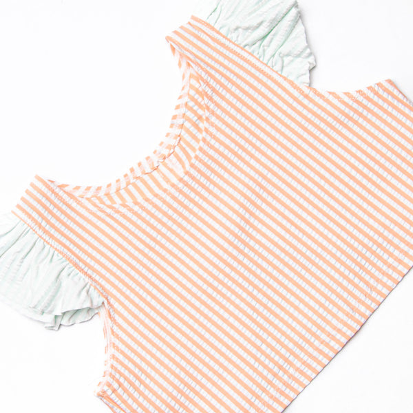 Coastal Coral Tankini, Blue