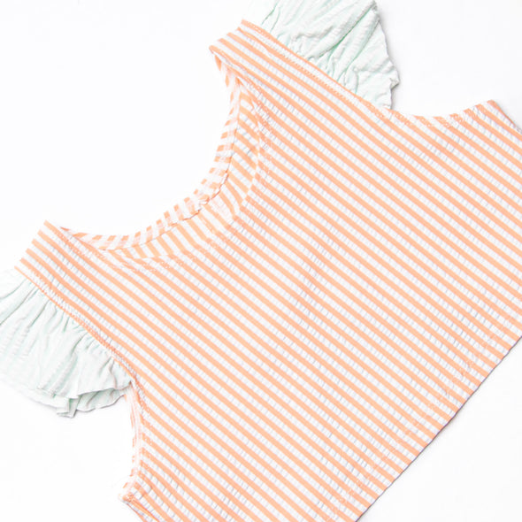 Coastal Coral Tankini, Blue