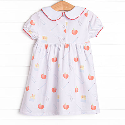 Prep School Polished Dress, Blue