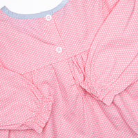 Spotted and Dotted Bloomer Pant Set, Pink