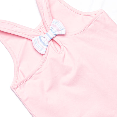Palm Beach Pinstripe Skirt Set, Pink