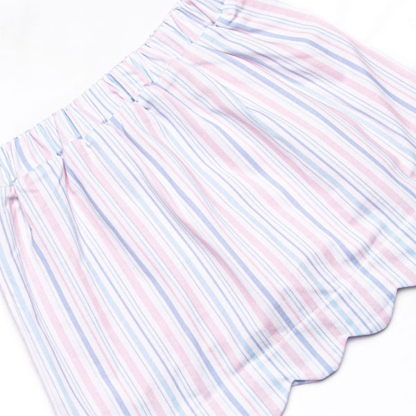 Palm Beach Pinstripe Skirt Set, Pink