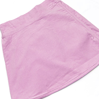 Petunia Purple Petals Applique Skirt Set, Purple
