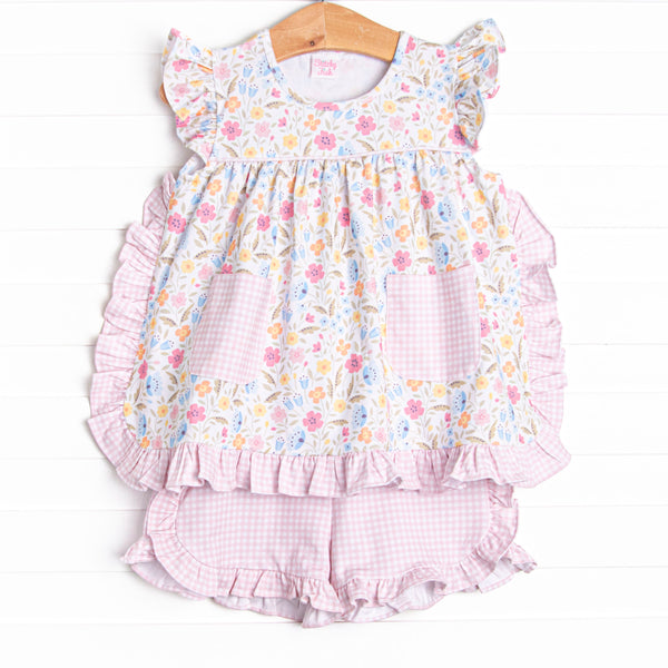 Start of Spring Short Set, Pink