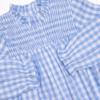 Rhythm and Blues Dress, Blue Check