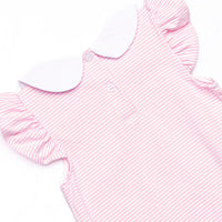 Savanna Stripes Embroidered Bubble, Pink