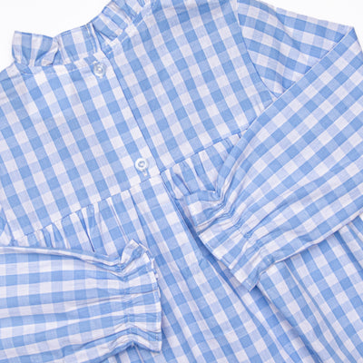 Rhythm and Blues Dress, Blue Check