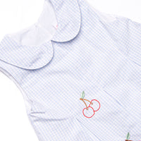 Berry Belle Embroidered Dress, Blue