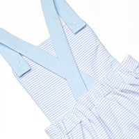 Marlin Marina Applique Short Romper, Blue