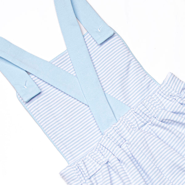 Marlin Marina Applique Short Romper, Blue