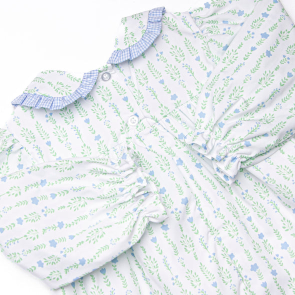Streamside Sprouts Ruffle Pant Set, Green