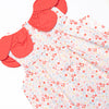 Petals and Poppies Scalloped Ruffle Short Set, Red