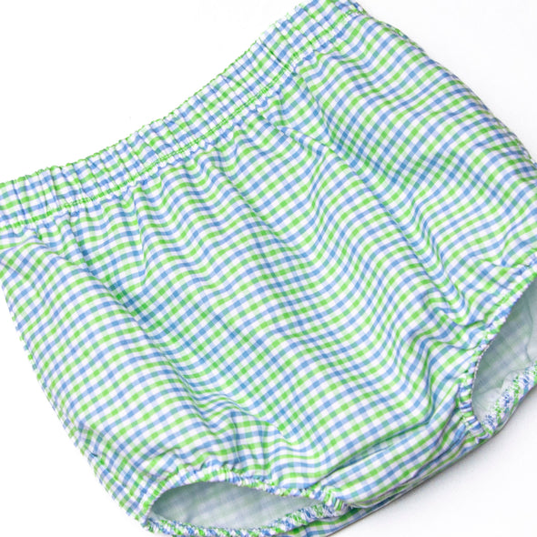 Perfectly Plaid Diaper Set, Green