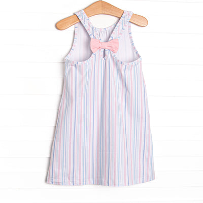 Palm Beach Pinstripe Dress, Pink
