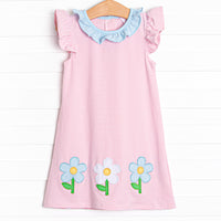 Growing Up Gal Applique Dress, Pink